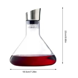 1500ml Crystal Glass Wine Decanter With Built-in-Dispenser Handheld Wine Aerator Bottle For White And Red Wine