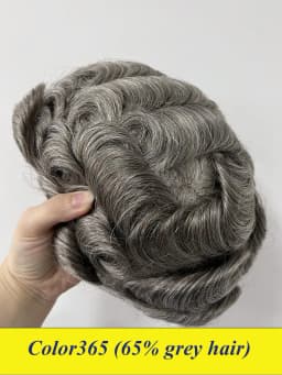 Bond--Male Hair Prosthesis Mono Lace,PU Front And NPU Back Men's Wig Durable Men's Capillary Prothesis 100% Natural Wigs For Men