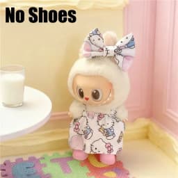 15 17cm For Labubu Doll Cartoon Hellokitty Outfit Clothes Magic Dark Style Kuromi Skirt Dress Cosplay Change Clothing Accessory