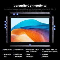 CHUWI Hi10 X2 Windows Tablets With Keyboard Laptop 10.1'' Intel Core i3-10100Y 8GB RAM 256GB SSD 2 In 1 Tablet PC 4K Windows11 WIFI6