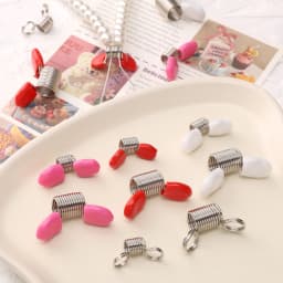 1Pc Stringing Bead Stoppers Spring End Fasteners Nickel Plating On Steel Small Stoppers Bracelet Tool Jewelry Making Supplies