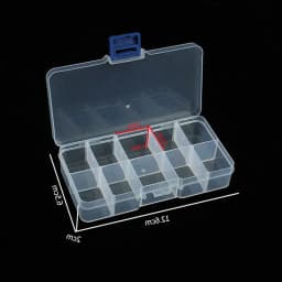 10 Slots Adjustable Plastic Storage Box Storage Box Case for Jewelry Diamond Embroidery Craft Bead Pill Holder Storage Tool