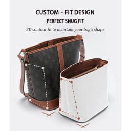 Bag Organizer Insert For Bucket Handbag S M 191442cas, Super Light Inner Storage Liner Wear-resistant Dopont Paper Accessories