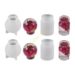 Silicone Clay Molds Small Bottles Silicone Craft Moulds for Resin Crafts QX2F