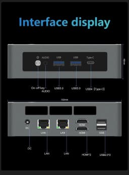 Topton AMD Ryzen 7 8745HS Ryzen 5 7640HS ES Gaming Mini PC Dual LAN USB4.0 2xDDR5 WiFi6 BT5.2 Desktop NUC Office Mini Computer