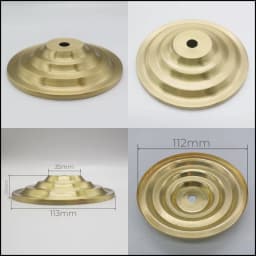 M10 Ceramic Desk Lamp Brass Base Cover Pure Copper Desk Lamp Plate I-Shaped Connector DIY Brass Lighting Hardware Accessories
