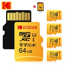 5pcs/lot KODAK 100% Original Micro SD Card 64GB Microsd Memory Card Class10 SDXC U3 4K TF Card