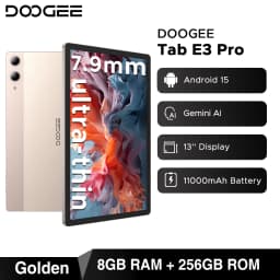 DOOGEE Tab E3 Pro Tablet Android 15 Gemini AI 13'' Display 7.9mm Ultra-thin 8GB 256GB Smart Pad 11000mAh Battery Global Version