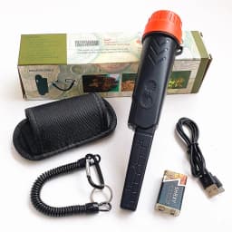 shrxy Waterproof Pointer Metal Detector Underwater Pulse Pinpointer with 9V 800MA USB Rechargeable Battery