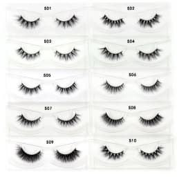 30 Pairs/Pack Eyelashes 3D Mink Lashes With Tray No Box Hand Made Full Strip Lashes Mink False Eyelashes Makeup eyelashes Fluffy