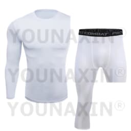 Men One Arm Sleeve T-shirts Exercise Trousers Running Tight Sports Cropped Leggings Women Yoga Fitness Pants S M L XL 2XL 3XL