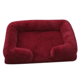 Dog Bed Dog Plush Pet Bed Winter Thickened Pad Dog Sleeping Bed Sofa Removable Pad Dog Small Large Dog Square Kennel