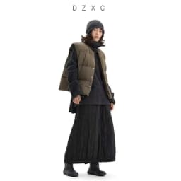 Filled with Wool Batting~ Classic Black Quilted Skirt, New 2026 Autumn/Winter Women's Casual Versatile Skirt