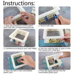 Adjustable Mold Housing for Making Silicone Rubber Mold Housing Housing Frame for DIY Soap Silicone Mold Making