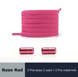 18 Colors Free to Match Elastic Shoelaces Lock Lazy Laces Flat Multi Color Options No Tie Shoelace Round Capsule Metal