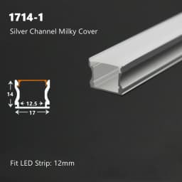 0.5m U/W Style LED Aluminum Profile Black Silver Channel Holder PC Cover Bar Lamp For Cabinet Closet Decor Linear Strip Light