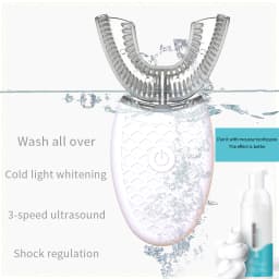 Electric Toothbrush U-Type 360 Degrees Intelligent Silicon Head Electric Toothbrush Automatic USB Rechargeable Waterproof