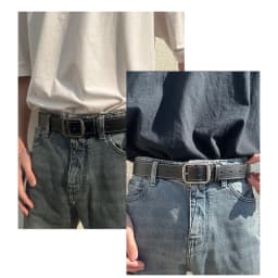 Simple Men's Belt Trend Ins Versatile Personalized Young Pants Belt Korean Youth Student Fashion Belt
