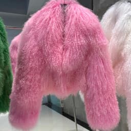 YOLOAgain 2025 Autumn Winter Warm Turn-Down Collar Real Mongolia Sheep Fur Jacket Coat Women Short Black Sheep Fur Jacket Female