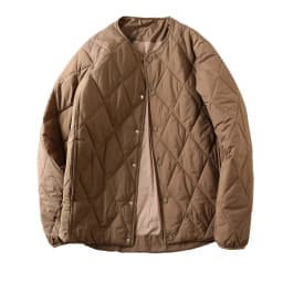 Men's Vintage American Style Cotton Jacket No Collar Warmth Outdoor Casual Fashion Standard Fit Polyester Fiber Pure Color