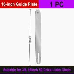 Electric Chainsaw Chain Long-lasting 16" Chain Saw Blade w/ 59 Drive Links 3/8"LP Pitch Premium Alloy Rounded Teeth for Woodwork