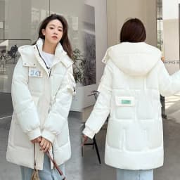 2026 New Women's Jacket Winter Parka Down Cotton Jackets Casual Long Coat Loose Thick Warm Hooded Parkas Waterproof Outwear
