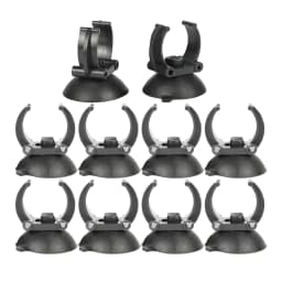 10 Pieces Aquarium Suction Cups Fixing Clip 35mm Diameter Heater Tube Holder Clamps for Fish Tank Accessories Black