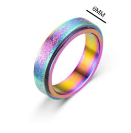 Anxiety Ring Figet Spinner Rings For Women & Men Stainless Steel Rotate Freely Spinning Anti Stress Accessories Jewelry Gifts