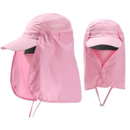 Men Women Wide Brim Sun Protection Hat with Neck Flap for Spring Summer Hiking Fishing UPF 50+ UV Protection Outdoor Cap