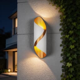 Modern Nordic Spiral Design LED Wall Lamp 6W 3000K Indoor Outdoor Waterproof Sconce Light for Home Decor