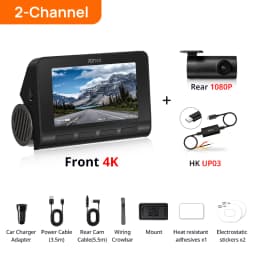 70mai 4K Dash Cam A810 Ultra HD Wide Angle View Built-in GPS ADAS 24h Parking Surveillance Support 4G LTE Remote Control