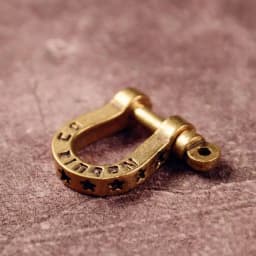 2Pcs Brass Horseshoe Buckle Keychain Personalized Letter Buckle Decorative Buckle DIY Car Keychain Accessories