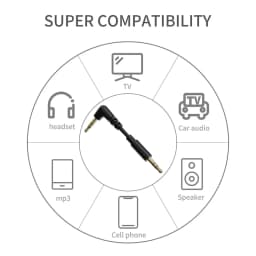 Aux Cable Speaker Cable 3.5mm Audio Cable for Car Headphone Audio 3.5mm Jack Speaker for Samsung Xiaomi Cable Aux 3.5mm