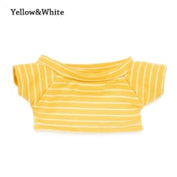 20CM Doll Clothes Stripes Short Sleeve T-shirt Small Pants Doll Outfit Playing House Changing Dressing Game DIY Doll Accessories