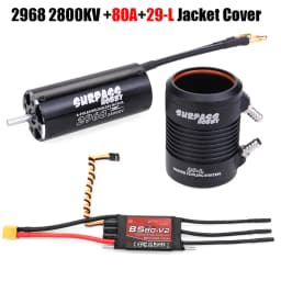 SURPASS HOBBY 2948 2958 2968 3660 3670 Waterproof Motor w/ Water Cooling Jacket & 40A 50A 60A 80A 100A Brushless ESC For RC Boat