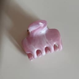 New Ink Wash Pattern Hair Claw Clips Square Pink Crab Hair Clip Plastic Large Hair Claw Headdress