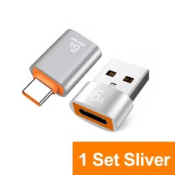 NNBILI 6A USB To Type C OTG Adapter 120W USB Male To Type-c Female Charger Converter for Macbook Samsung Adapter Data Transfer 