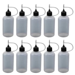 10Pcs 5-100ml Epoxy Resin Mold Small Gaps Coloring Bottles With Syringe Needle Handling Resin Colorant Details Craft Tools