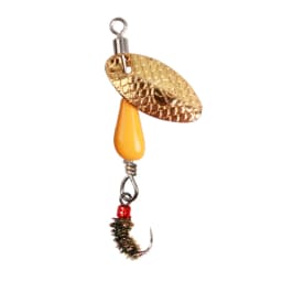 5cm/2.7g Rotating Sequin Fly Fishing Lure Okin Fly Hook Eccentric Pendant Long Throw Metal Spinner Bait Spoon Wobbler Lures