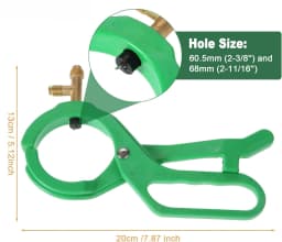 2-in-1 Side Punch AC Bottle Opener for R22 R12 R134A Refrigerant Dispense Can Tap 1/4 SAE & 1/2 Refrigerant Manifold System Tool