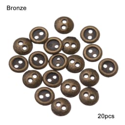 20Pcs Metal Doll Buttons For Doll Clothes Sewing Accessories Round Mini Buttons 3/4/5/6mm For 1/12 1/6 Diy Doll Clothing Buckles