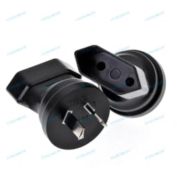 IEC Type I Australia New Zealand China Plug Adapter, Ultra Compact Light Weight - AU 2Pin to EU Type C 4.0 Travel Adaptor Plug