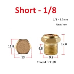 Pneumatic Exhaust Muffler Silencer M5 1/8 1/4 3/8 1/2 3/4 BSP Male Thread For Air Noise Brass Adjustable Long Short BSL SLM SLL