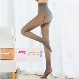 Customizable Artificial semi transparent warm wool tight fitting suit Leggings DDK403023
