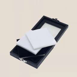High Quality Diamond Display Box Leatherette Gemstone Storage Box Gem Display Case Stone Box Jewelry Holder Organizer