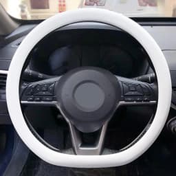 Non-Slip Silicone Steering Wheel Cover Summer Breathable Elastic Universal Fit 38cm Car Steering Wheel Protector Accessory