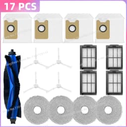Fit For Conga 20090, Everybot Q9, Inic iX30 AI Ultra, 3i P10 Ultra, ILIFE T60s, Airbot X40 Ultra/X40 Master Brush Filter Bag Mop