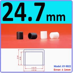 3mm-60.5mm Black/White Silicon Rubber Caps Blanking End Cover Protectors For Round Pipe/Furniture