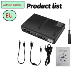 NEW DC18W/36W DC1018L/DC1036L 1A/2A 5V/9V/12V Large Capacity Multipurpose Mini Portable UPS Backup Power Adapter for WiFi Router