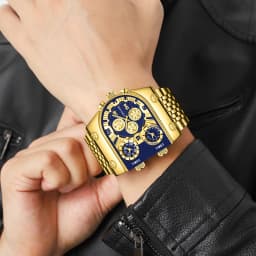 New men's quartz men's business handsome watch suitable for daily wear and holiday gifts in multiple time zones